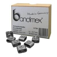 <FONT COLOR=BLUE><B>S726</B></FONT COLOR><br>Bandimex 독일산 SUS-301 스텐 스크류버클 19mm용 25pcs