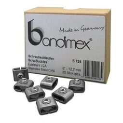 <FONT COLOR=BLUE><B>S726</B></FONT COLOR><br>Bandimex 독일산 SUS-301 스텐 스크류버클 19mm용 25pcs